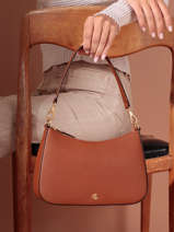 Schoudertas Danni 26 Leder Lauren ralph lauren Bruin danni 31883768