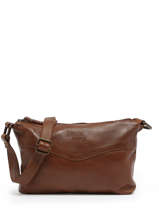 Cross Body Tas Cow Leder Basilic pepper Bruin cow BCOW68