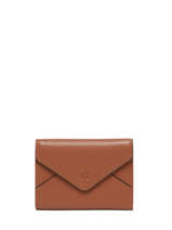 Portefeuille Leder Yves renard Bruin enveloppe 29223