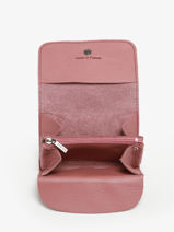 Portemonnee Paris Leder Etrier Roze paris 366441-vue-porte