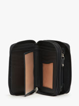 Portefeuille Leder Crinkles Blauw caviar 15041-vue-porte