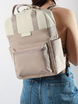 Bergen - Rugzak 1 Compartiment + 15" Pc Kapten and son Violet backpack BERGEN-vue-porte