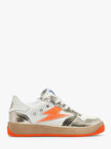 Sneakers Nune Uit Leder Semerdjian Oranje women NUN11554