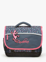 Boekentas Kind 2 Compartimenten Cameleon Roze actual BAS-CA35