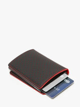 Kaarthouder Leder Secrid Zwart perforated SPF-vue-porte
