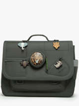 Boekentas It Bag Midi 2 Compartimenten Jeune premier Groen daydream boys B