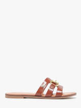 Slippers Hamia Uit Leder Les tropeziennes Bruin women HAMIA