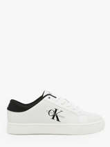 Sneakers Uit Leder Calvin klein jeans Wit men 8640GT
