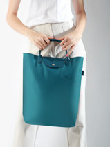 Longchamp Le pliage green Handtas Blauw-vue-porte