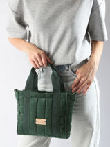 Cross Body Tas Ixora Katoen Woomen Groen ixora WIXO11-vue-porte