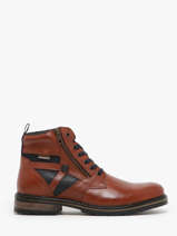 Boots Eternel Uit Leder Redskins Bruin men ETERNEL