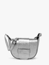 Cross Body Tas Nine Leder Milano Zilver nine NI24064