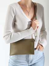 Cross Body Tas Caviar Leder Milano Groen caviar CA240611-vue-porte