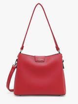 Cross Body Tas Grained Miniprix Rood grained 20BE0901