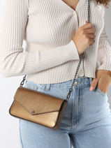 Cross Body Tas Caviar Leder Milano Bruin caviar CA240612-vue-porte