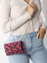 Cross Body Tas Velvet Leopardo Leder Milano Roze velvet leopardo VL24063-vue-porte