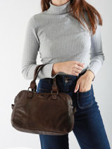 Handtas Heritage Leder Biba Bruin heritage BT1-vue-porte