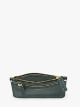 Portemonnee Leder Nat et nin Groen vintage ELISE-vue-porte