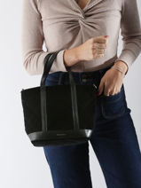 Cross Body Tas Cabas Fluweel Vanessa bruno Zilver cabas 42V40435-vue-porte