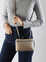 Cross Body Tas Grained Miniprix Bruin grained DQ8689-vue-porte