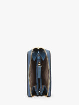 Portemonnee Leder Michael kors Blauw jet set T4GJ6Z5L-vue-porte