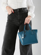 Cross Body Tas Taryn Leder Michael kors Blauw taryn F4GTBC1L-vue-porte
