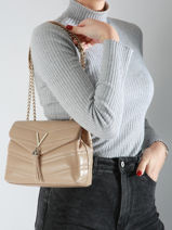 Cross Body Tas Privilege Valentino Bruin privilege VBS8DN10-vue-porte