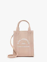 Cross Body Tas Rsg Katoen Karl lagerfeld Roze rsg 240W3890
