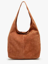 Schoudertas Velvet Leder Milano Oranje velvet VE24062B