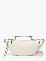 Cross Body Tas M Origami Leder Lancel Wit origami A12528