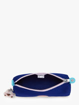 Pennenzak 1 Compartiment Kipling Blauw back to school / pbg PBG01373-vue-porte