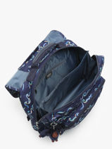 Boekentas 2 Compartimenten Kipling Blauw back to school / pbg PBGI7055-vue-porte