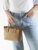 Handtas Th Soft Tommy hilfiger Bruin th soft AW16907-vue-porte