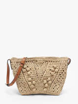 Cross Body Tas Raphia Raphia Gerard darel Beige raphia DBS89454