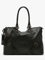 Schoudertas Strappy Leder Basilic pepper Zwart strappy BSTR03