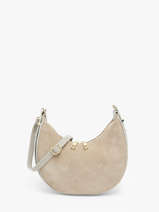 Schoudertas Velvet Caviar Leder Milano Beige velvet caviar VC24119