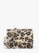 Cross Body Tas Velvet Leopardo Leder Milano Veelkleurig velvet leopardo VL24115
