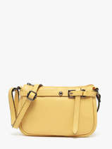 Cross Body Tas Caviar Leder Milano Geel caviar G1421N