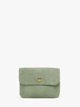 Portemonnee Leder Milano Groen velvet VE23091