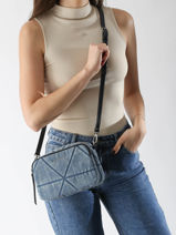 Cross Body Tas Actual Jean Lancaster Blauw actual jean 35-vue-porte
