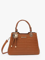 Cross Body Tas Gold Miniprix Bruin gold M9354