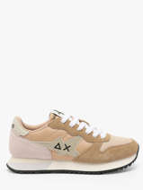Sneakers Stargirl Glitter Sun68 Beige women Z35212