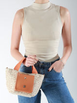 Handtas Leopard Vanessa wu Bruin leopard MA0134-vue-porte