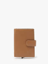 Portefeuille Caviar Leder Crinkles Bruin caviar 14600