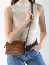 Cross Body Tas Heritage Leder Biba Bruin heritage MOA3L-vue-porte