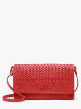 Cross Body Tas Heritage Leder Biba Rood heritage ROU1L