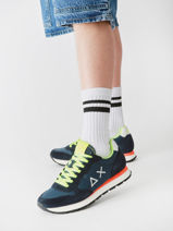 Sneakers Tom Fluo Sun68 Blauw men Z35102-vue-porte