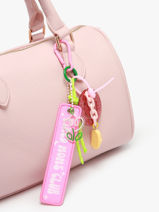 Bag Charm Tired Moms Club Fifille club Roze grigris LAN-vue-porte