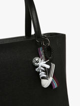 Bag Charm Disco Shoe Fifille club Zwart grigris SHO-vue-porte