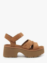 Sandalen New Heights Uit Leder Ugg Bruin women 1167475